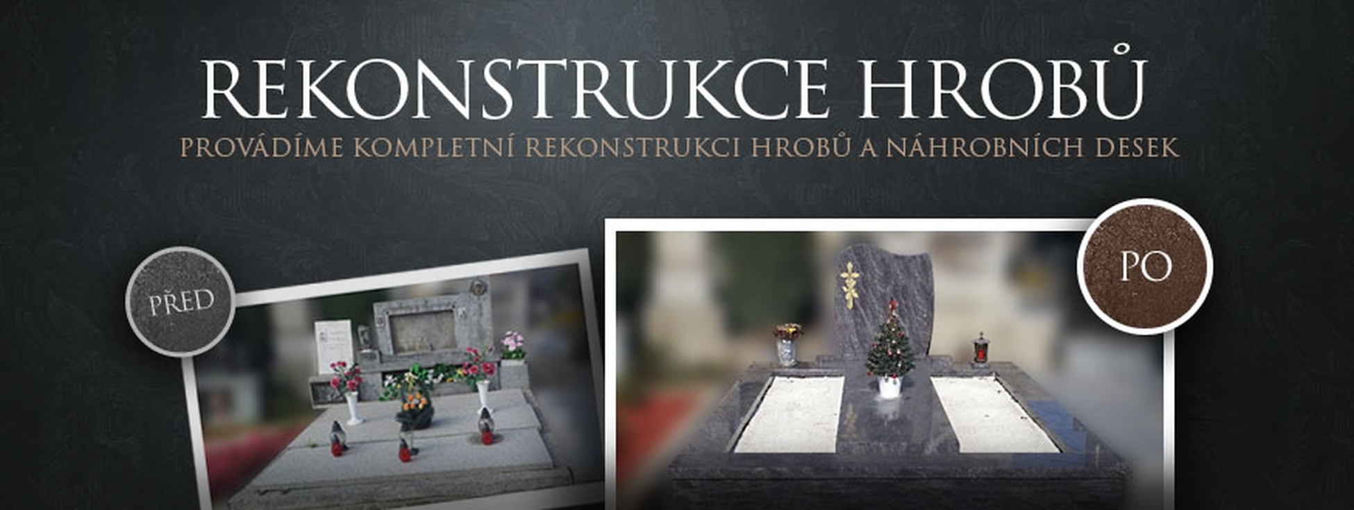 rekonstrukce hrobů