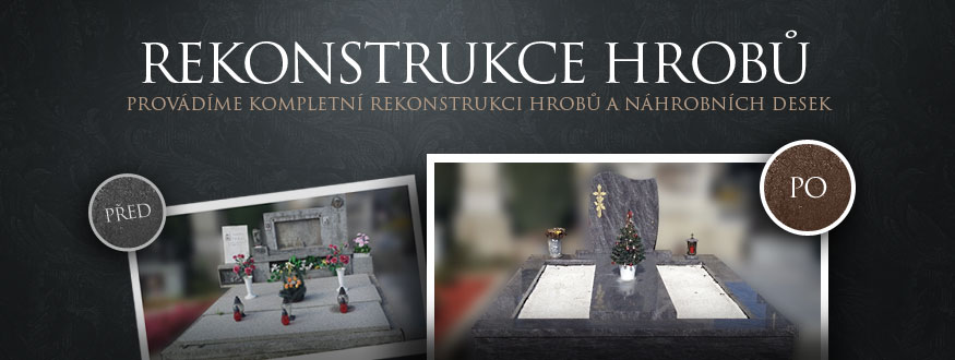 rekonstrukce hrobů
