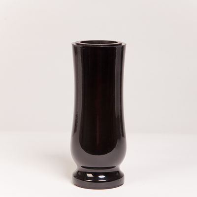 Náhrobní váza Black 22 x 9 cm