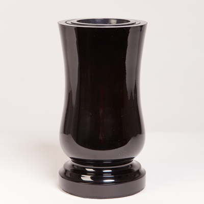Náhrobní váza Black 27 x 14 cm